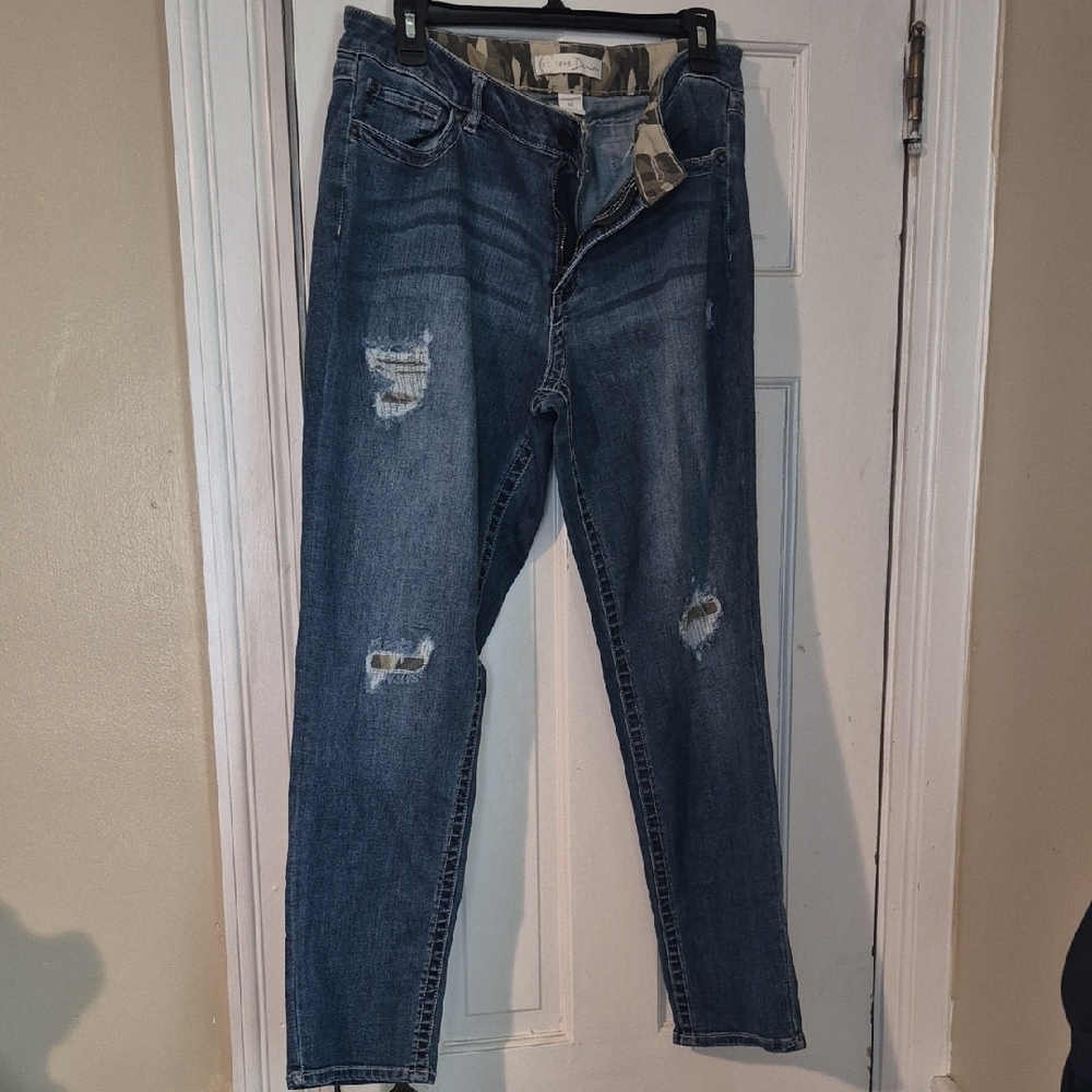 Distressed Blue Jeans for Women